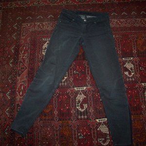 Rue 21 Freedom Flex Mid Rise Black Stretch Skinny Jeans Womens 3 / 4 Regular